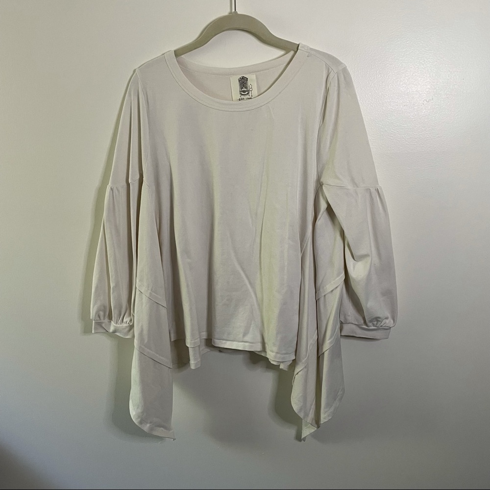 Anthropologie Lili's Closet Sophia Tiered Knit Top View 2